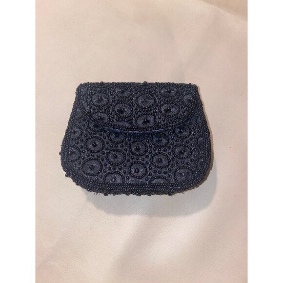 Beaded Sasha Evening Bag With Intricate Design & Long Strap - Picture 3 of 10